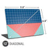 Checkered Split Universal Laptop 12in (9.8 x 6.8in) Skin